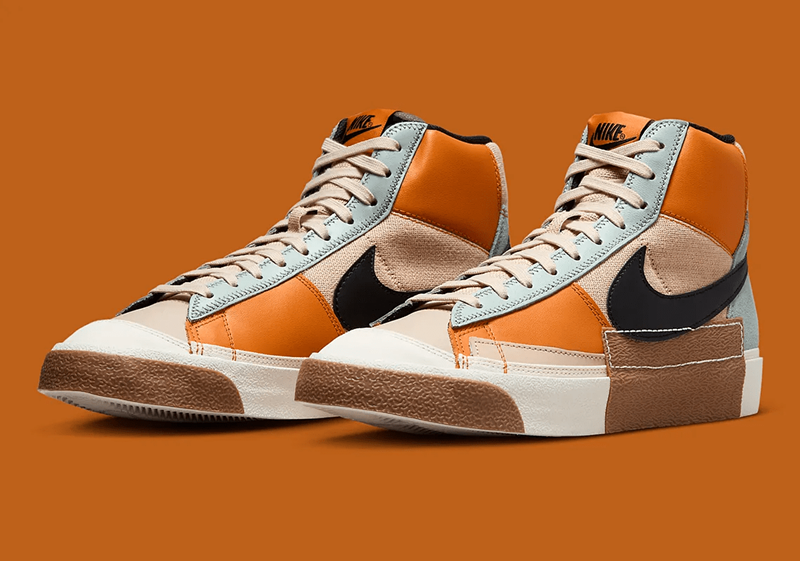 Nike Released New Blazer Mid Pro Club with Autumn-friendly Patchwork Design