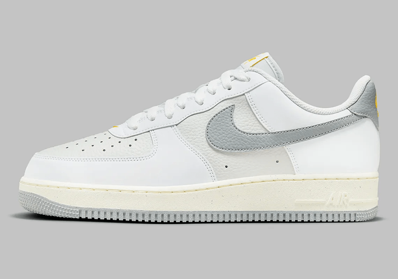 Nike Air Force 1 Low Animated with Grey And Yellow Color