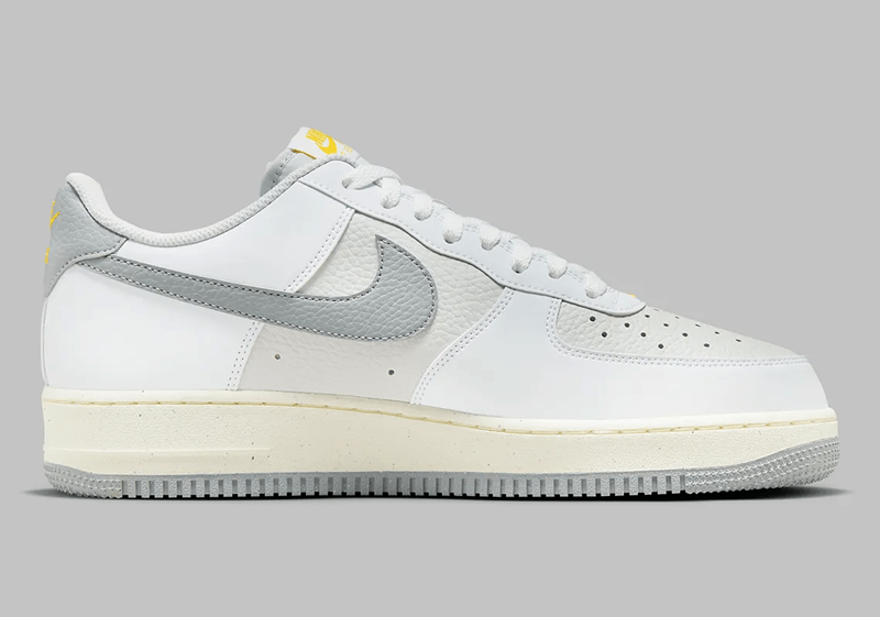 Nike Air Force 1 grey and yellow color