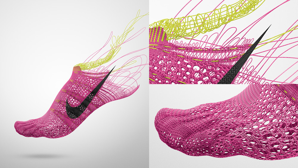 What is Nike Flynit fiber?