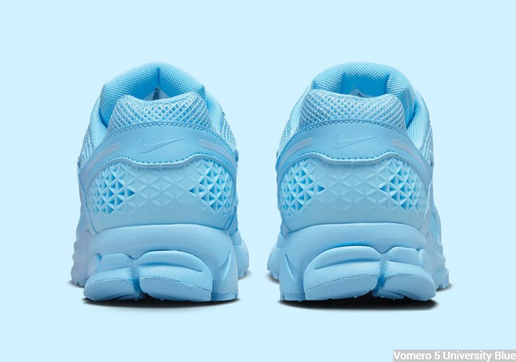 Nike Zoom Vomero 5 University Blue heelcap and topline
