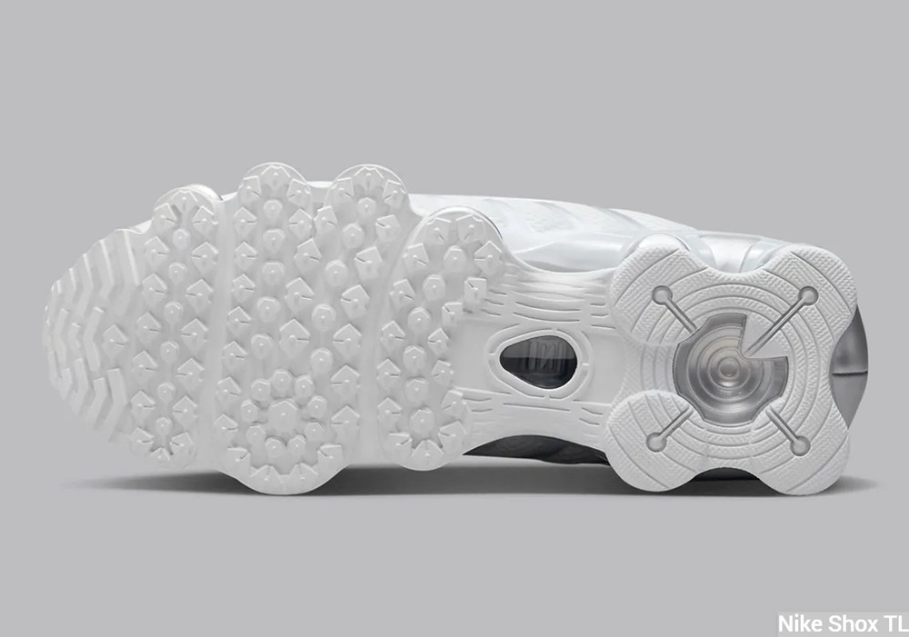 Silver Nike Shox TL sole units