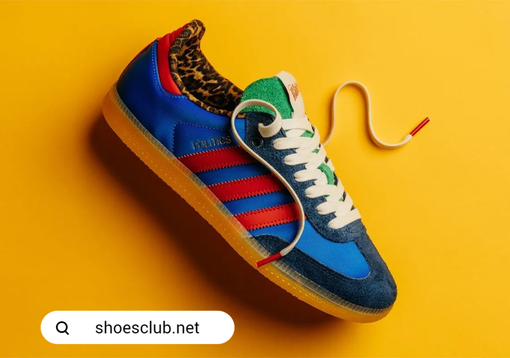 Sneaker Politics Collaboration with Adidas Samba for 70’s & 80’s Fashion