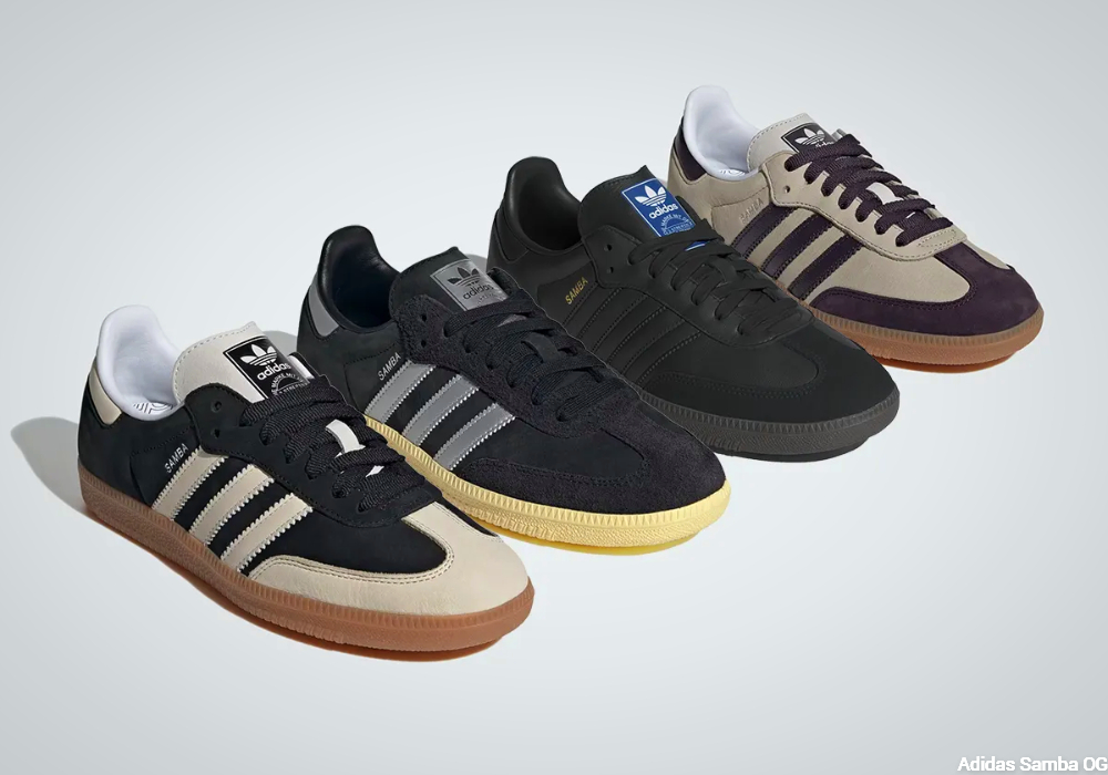 Four styles Adidas Samba OG