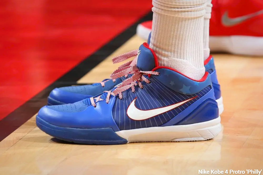 Nike Kobe 4 Protro 'Philly' on feet