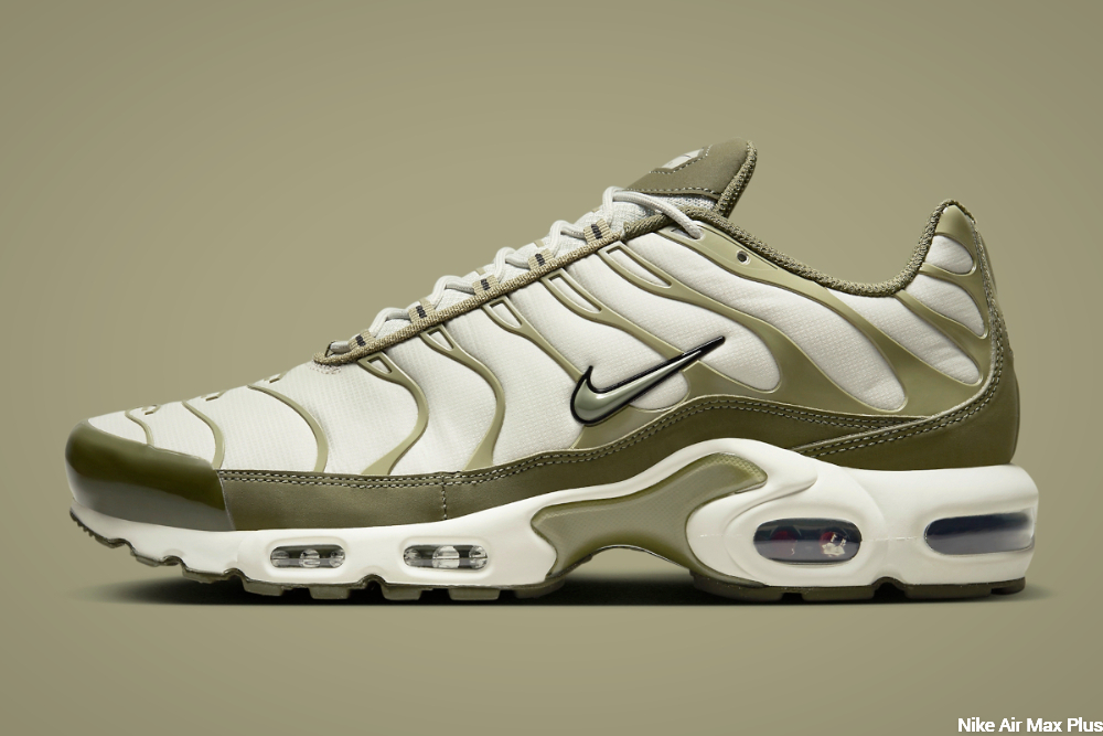 Nike Air Max Plus heel mudguard and toebox