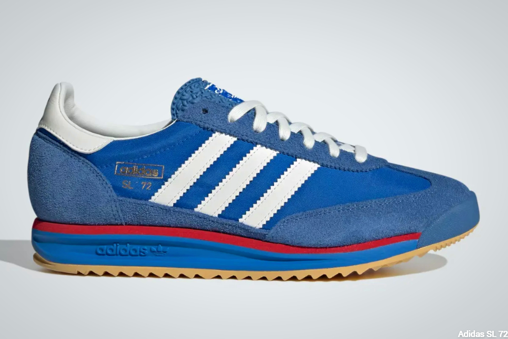 Adidas SL 72 blue version - tip and outsole