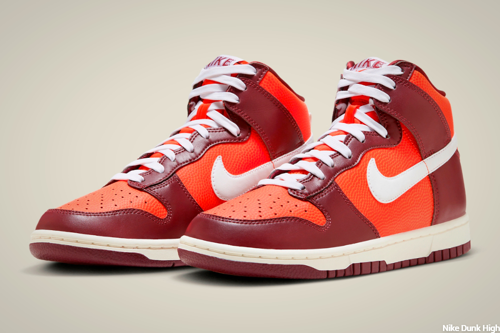 Nike Dunk High Be True To Her School - toebox and mudguard