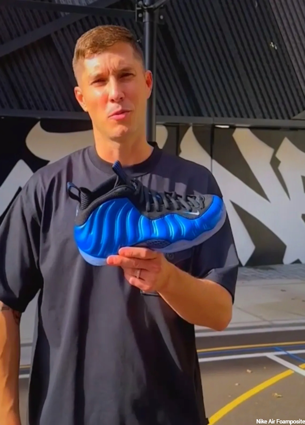 Nike Air Foamposites in nternational Blue