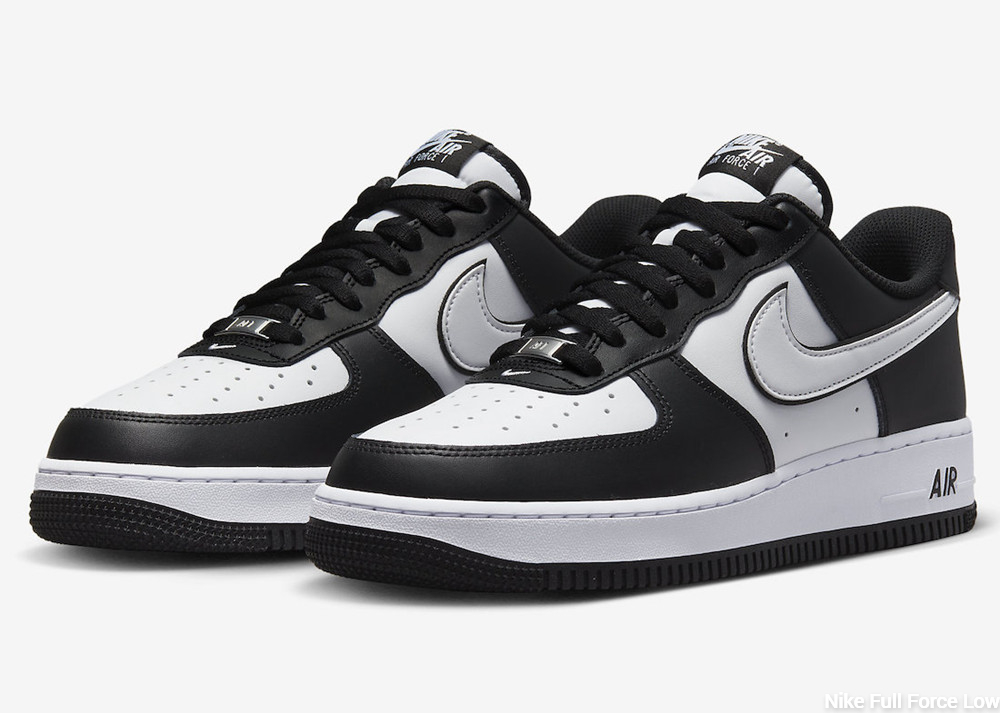 Nike Full Force Low "black+white" color