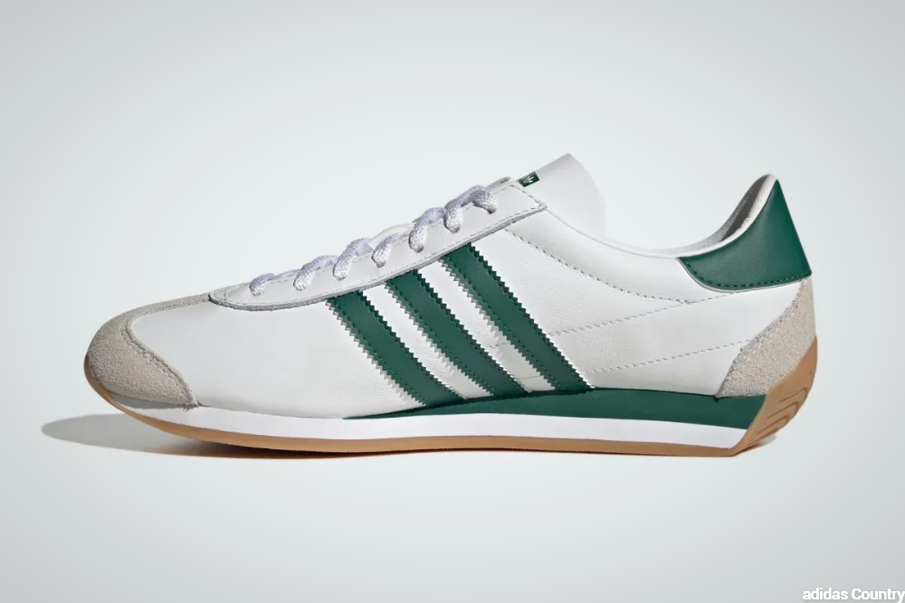adidas Country "Cloud White+Collegiate Green" mudguard and tip
