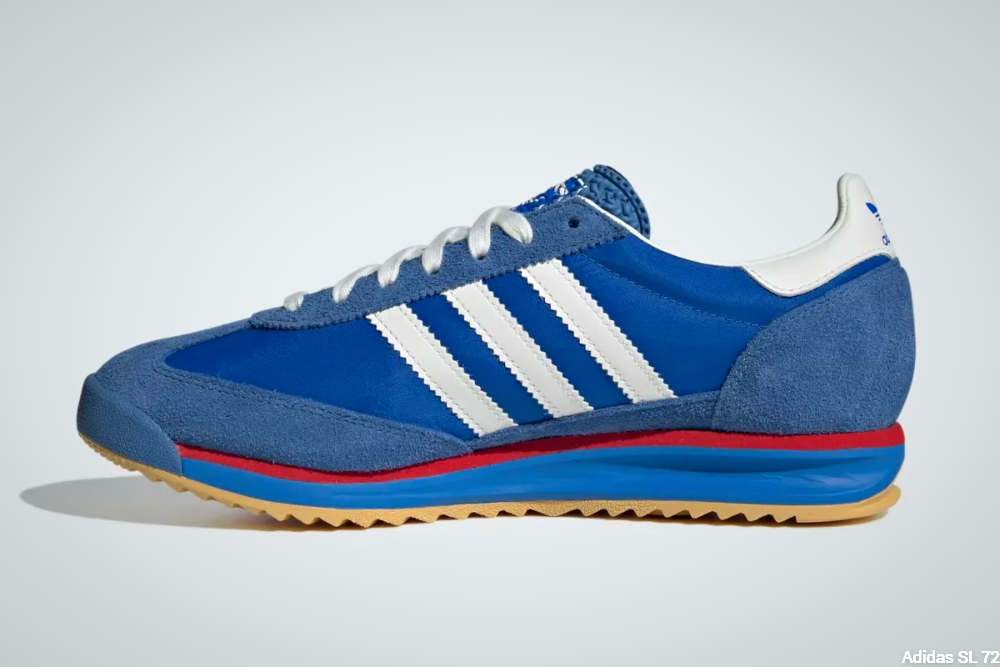 Adidas SL 72 blue version - heel side view