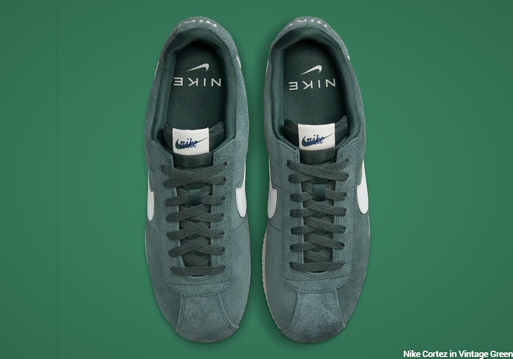 Nike Cortez Vintage Green - upper overlay