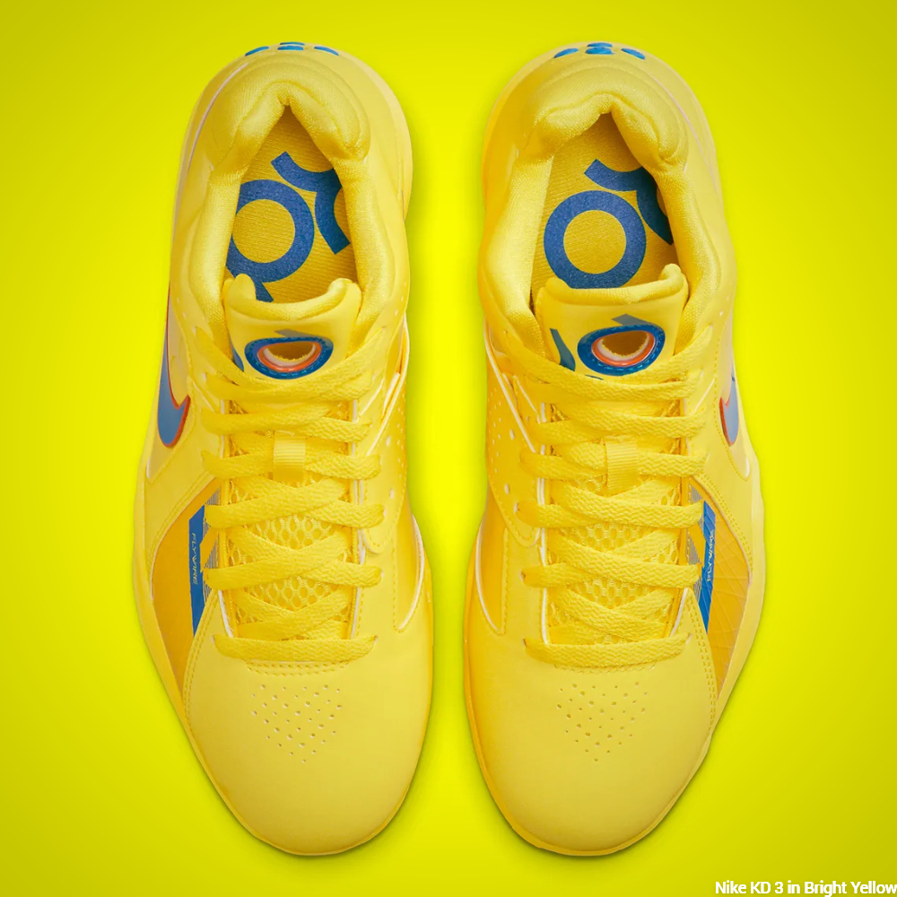 Nike KD 3 yellow - upper