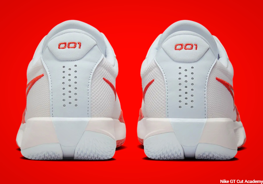 red Nike GT Cut Academy - heel cap