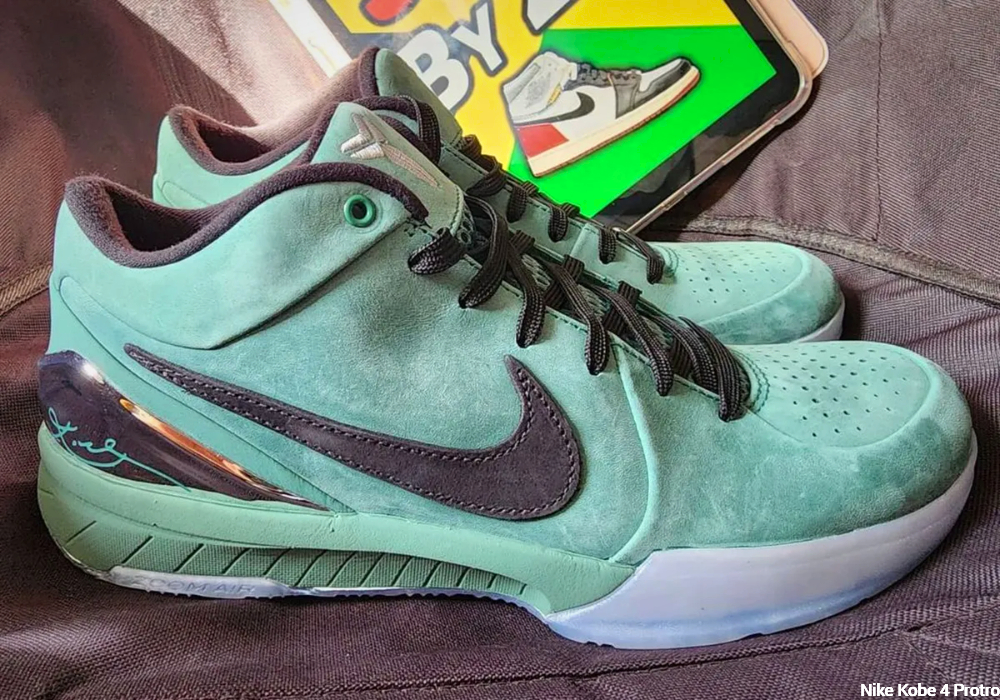 a pair of Nike Kobe 4 Protro 'Bicoastal'