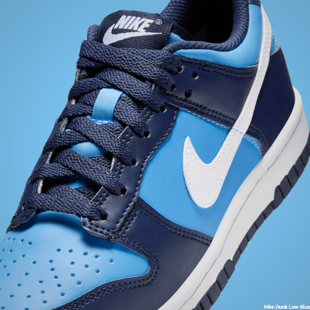 Nike Dunk Low Light Blue/Navy - shoelaces
