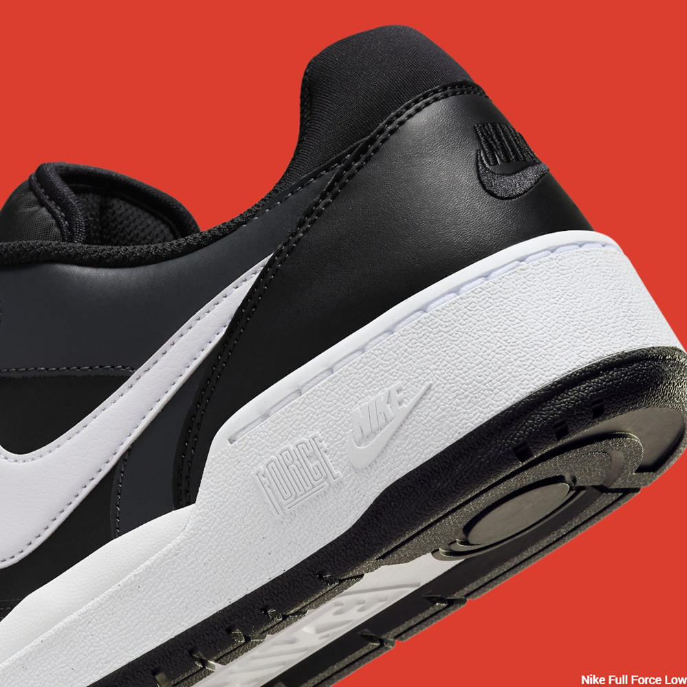 Nike Full Force Low "Panda" Color - heel and outsole