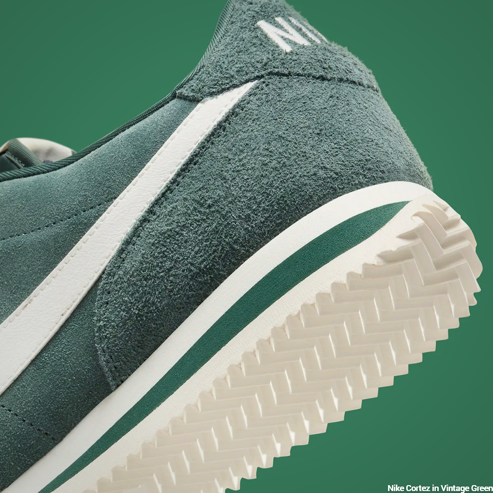 Nike Cortez Vintage Green - heel counter/outsole
