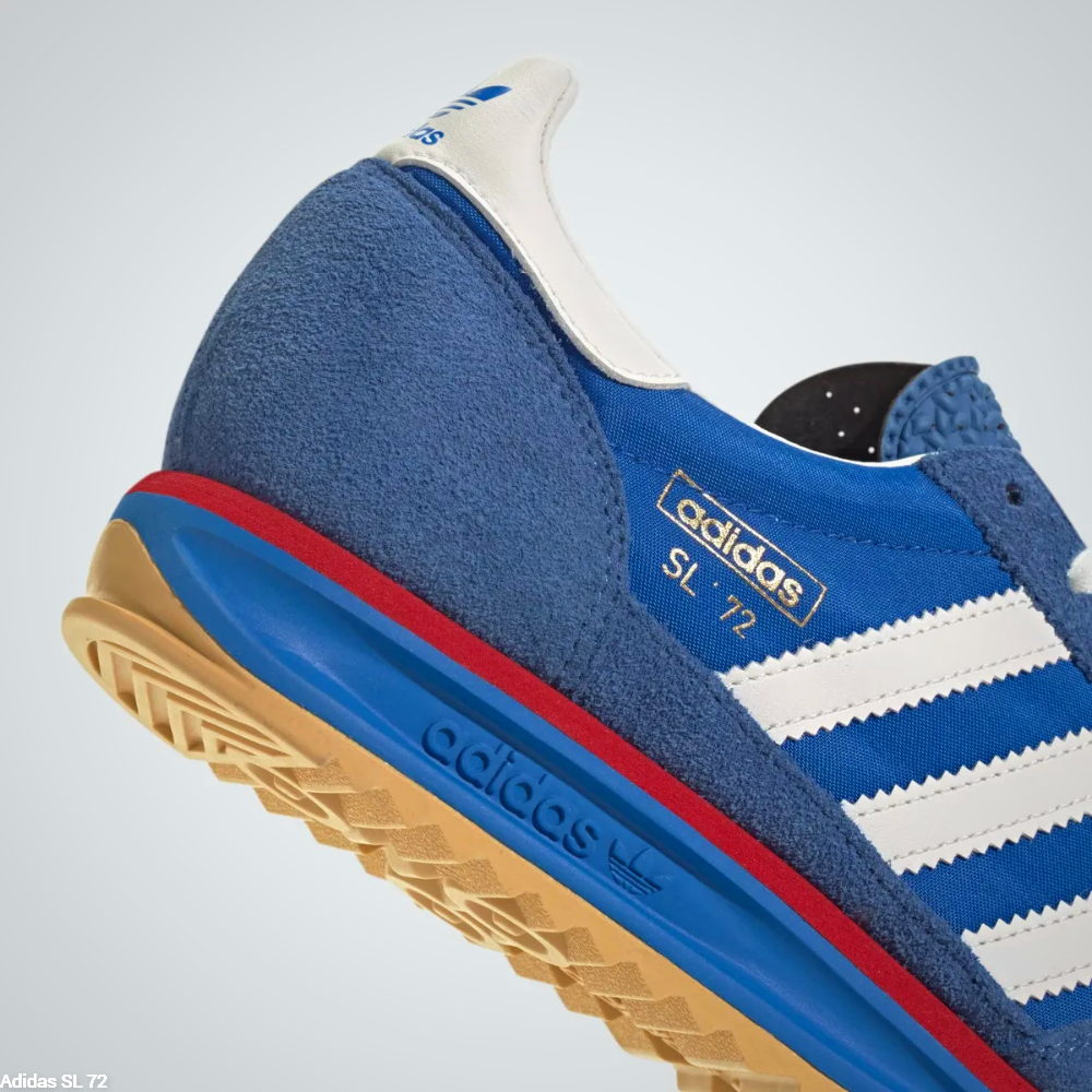 Adidas SL 72 blue version - heel tab