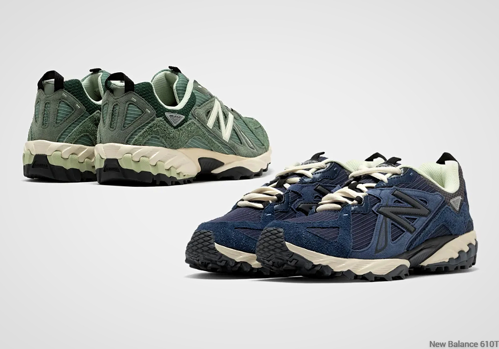 Green New Balance 610T in 'green/blue'