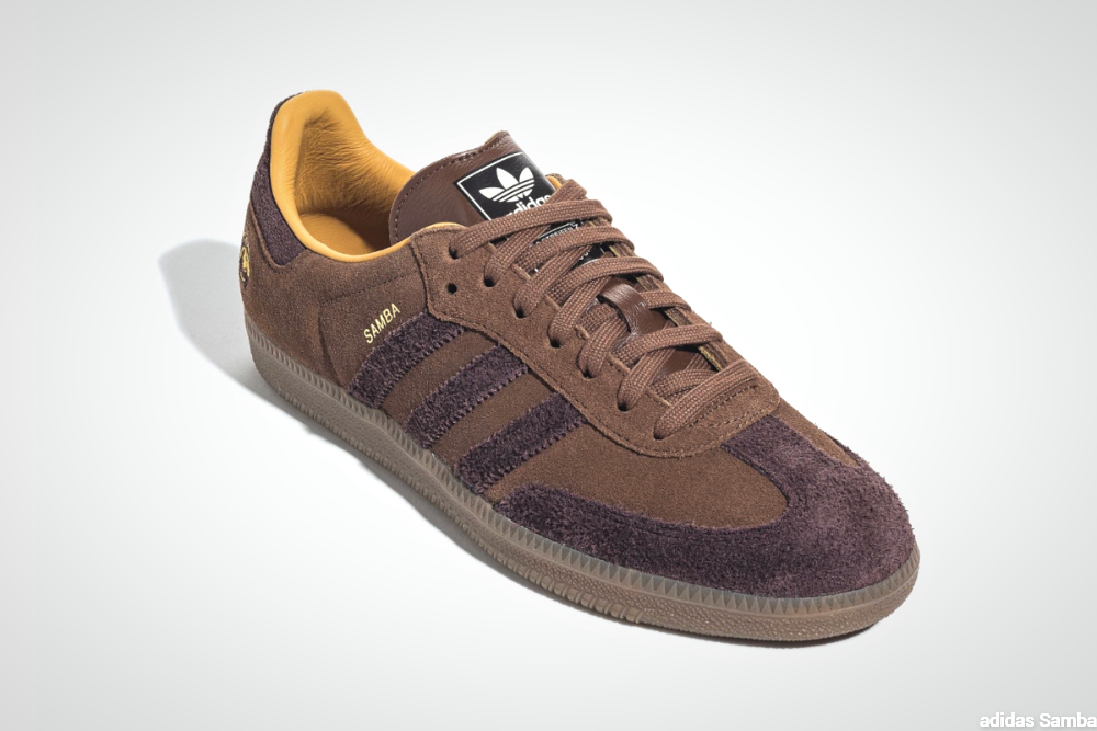 Preloved Brown adidas Samba Talchum - toebox/mudguard
