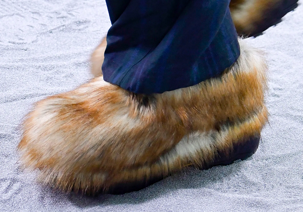 furry shoes