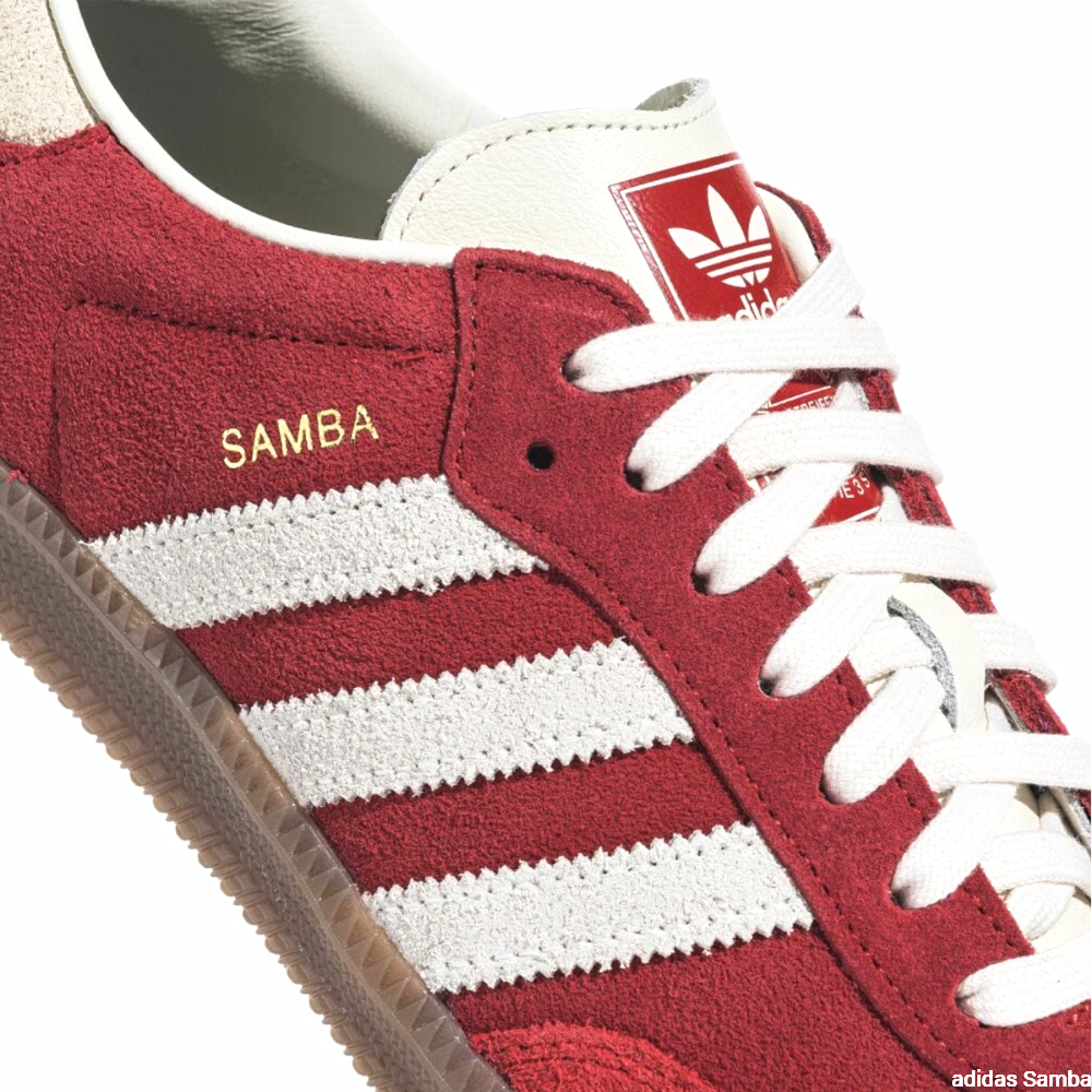 Better Scarlet adidas Samba Talchum - quarter/laces