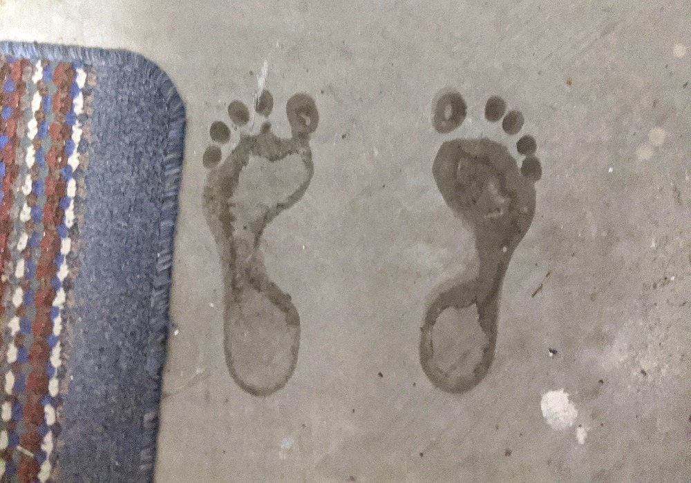 flat feet footprint