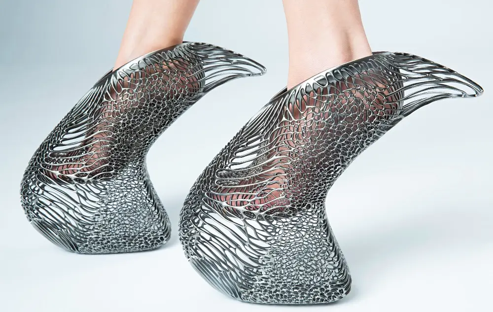 3D-printed shoes shape