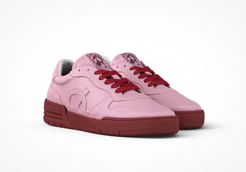 Loci x Nicki Minaj Atom sneakers in pink and red